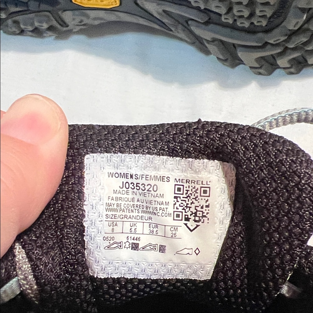 Merrell Gray, Black & Blue Trail Shoes - Picture 8 of 11